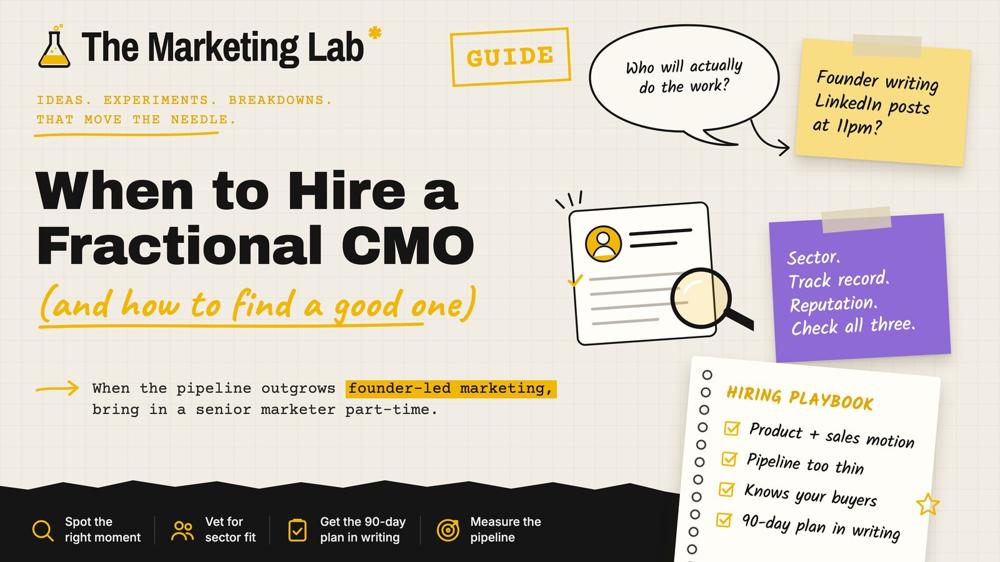 When to Hire a Fractional CMO (and How to Find a Good One)