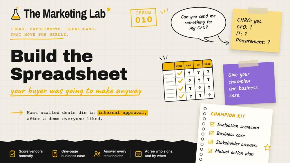 Build the Spreadsheet Your Buyer Was Going to Make Anyway ๐