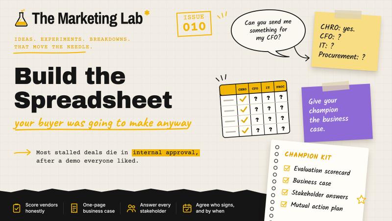 Build the Spreadsheet Your Buyer Was Going to Make Anyway ๐